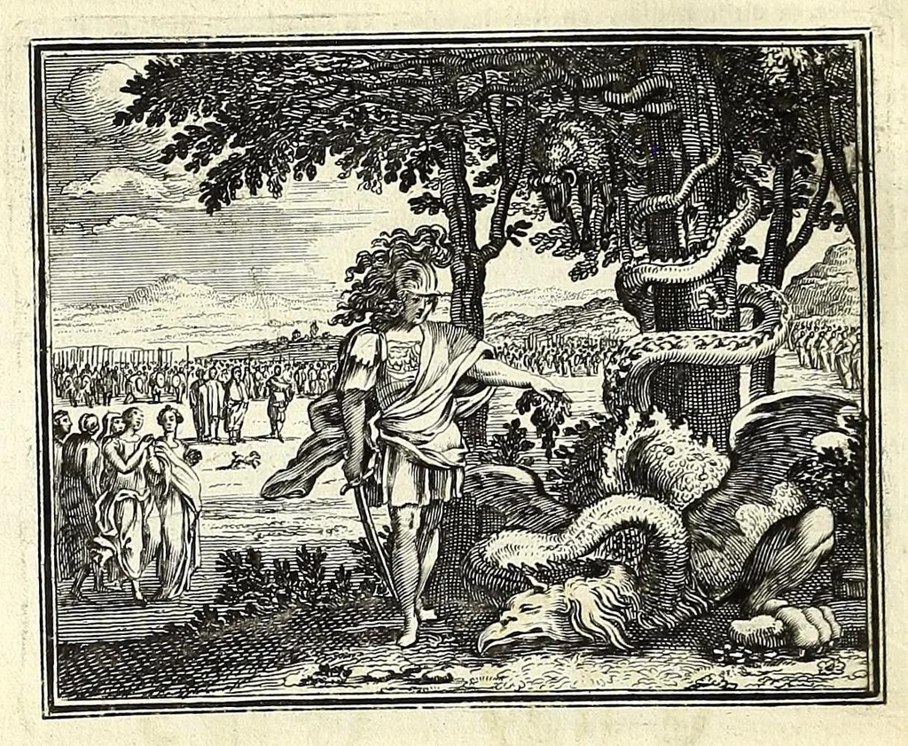 An illustration from Alle de werken van Publ. Ovidius Naso, 1700, leaf 42