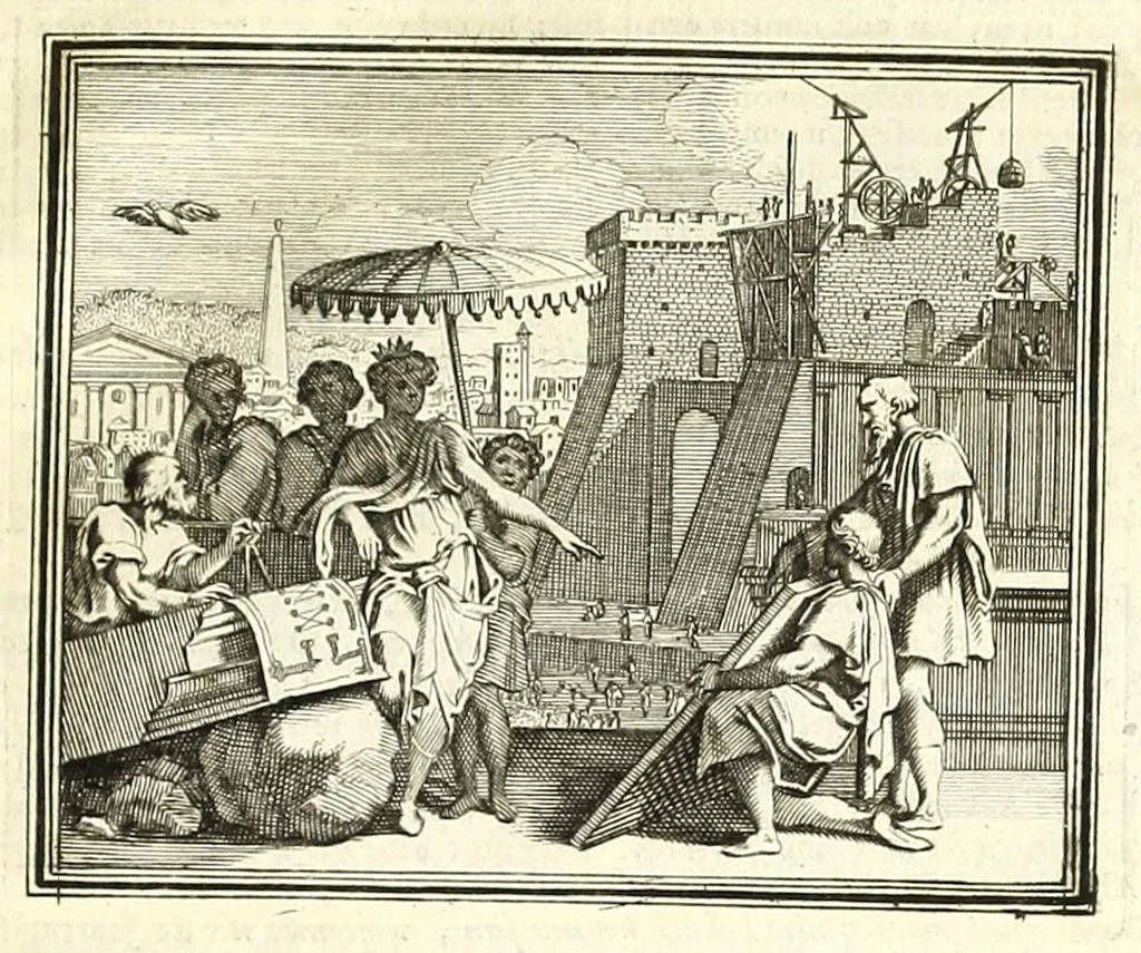 An illustration from Alle de werken van Publ. Ovidius Naso, 1700, leaf 47