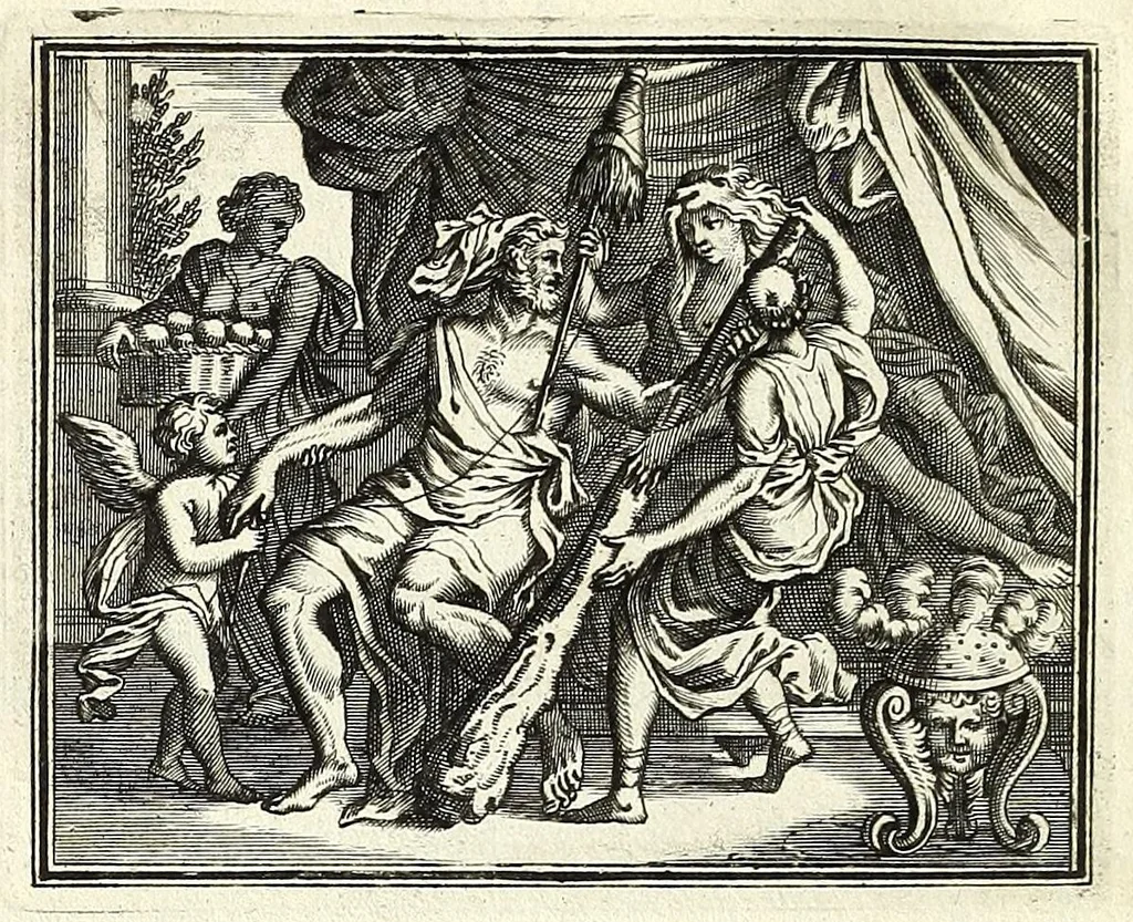 An illustration from Alle de werken van Publ. Ovidius Naso, 1700, leaf 58