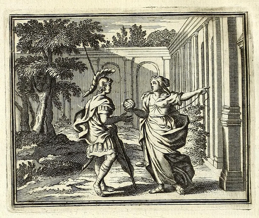 An illustration from Alle de werken van Publ. Ovidius Naso, 1700, leaf 66