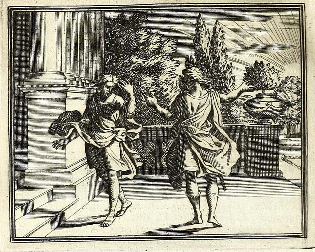 An illustration from Alle de werken van Publ. Ovidius Naso, 1700, leaf 70