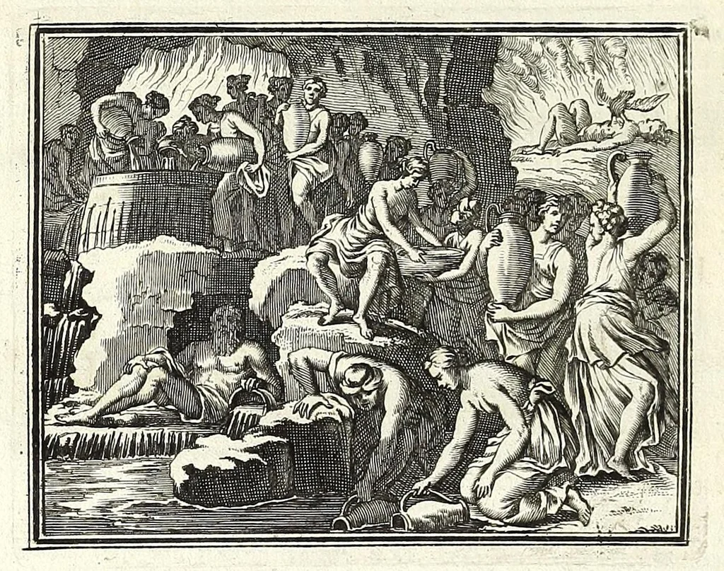 An illustration from Alle de werken van Publ. Ovidius Naso, 1700, leaf 86
