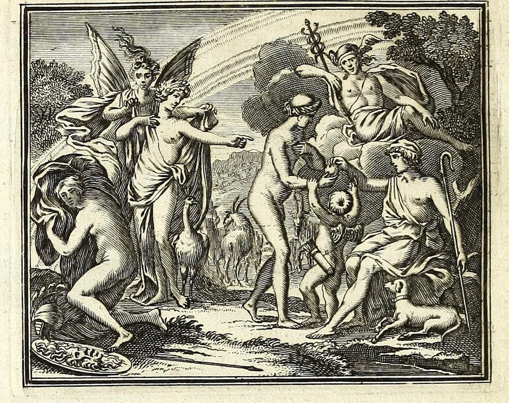 An illustration from Alle de werken van Publ. Ovidius Naso, 1700, leaf 90