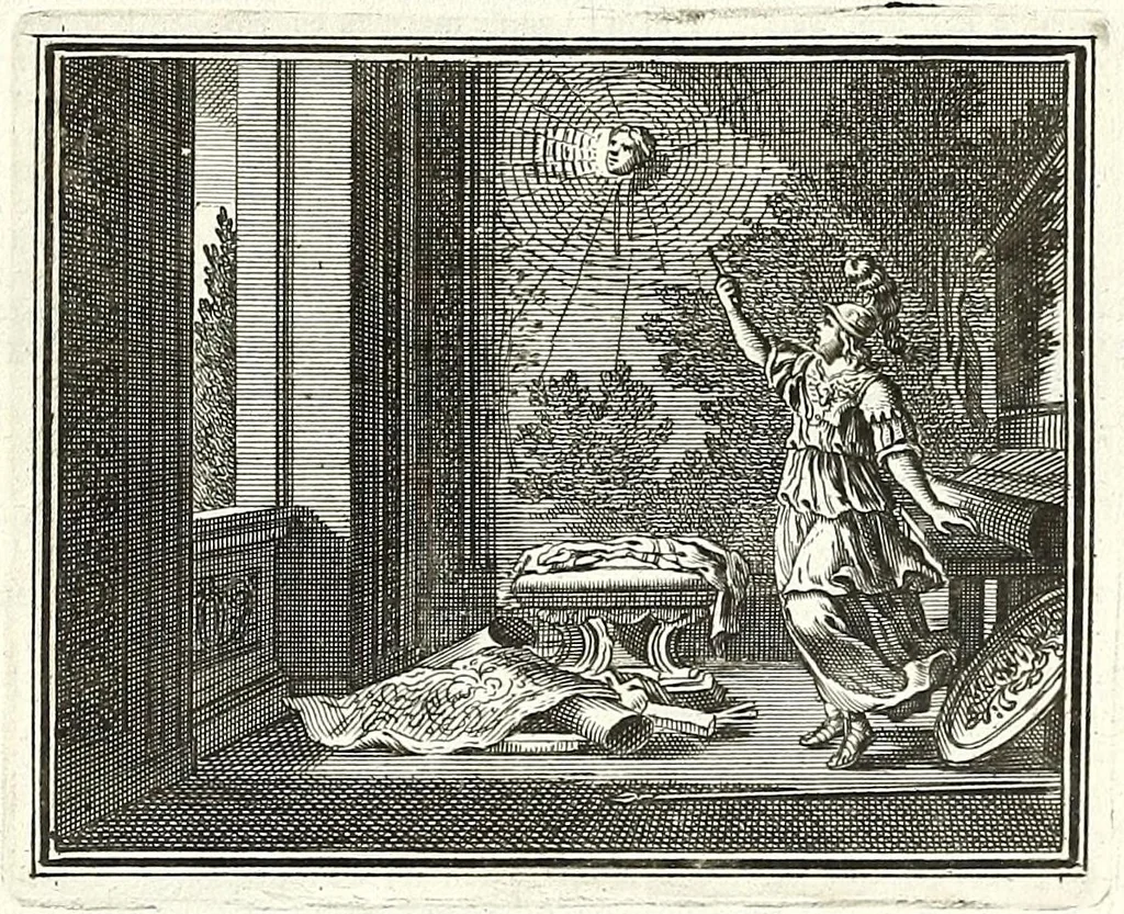 An illustration from Alle de werken van Publ. Ovidius Naso, 1700, leaf 165