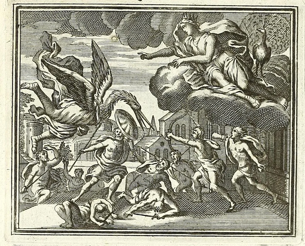 An illustration from Alle de werken van Publ. Ovidius Naso, 1700, leaf 169