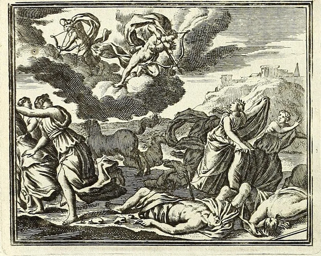 An illustration from Alle de werken van Publ. Ovidius Naso, 1700, leaf 180
