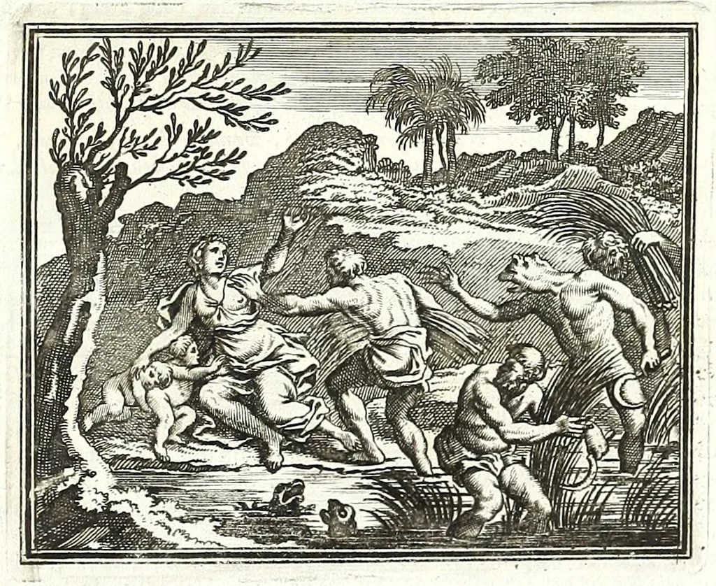 An illustration from Alle de werken van Publ. Ovidius Naso, 1700, leaf 185