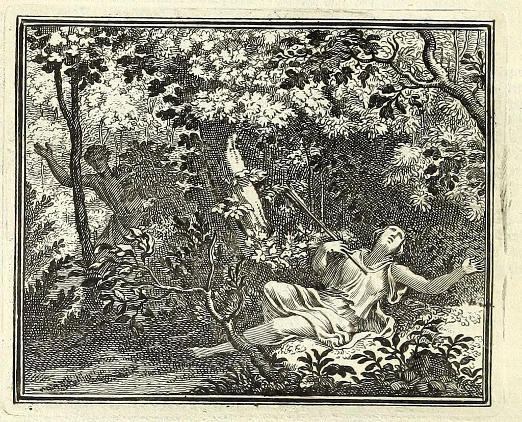 An illustration from Alle de werken van Publ. Ovidius Naso, 1700, leaf 228
