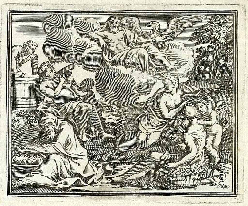 An illustration from Alle de werken van Publ. Ovidius Naso, 1700, leaf 24