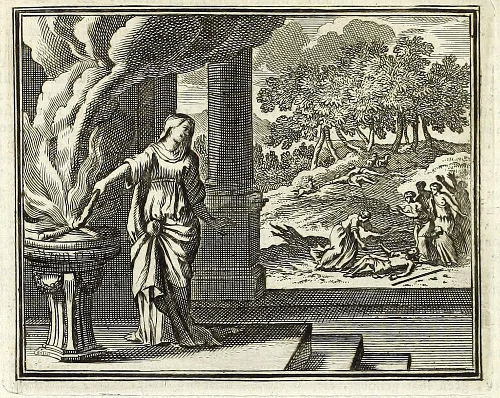 An illustration from Alle de werken van Publ. Ovidius Naso, 1700, leaf 242