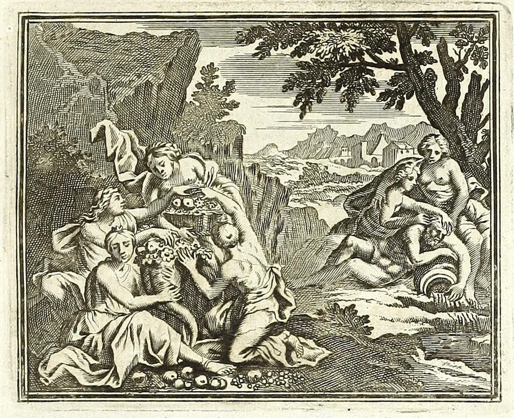 An illustration from Alle de werken van Publ. Ovidius Naso, 1700, leaf 263