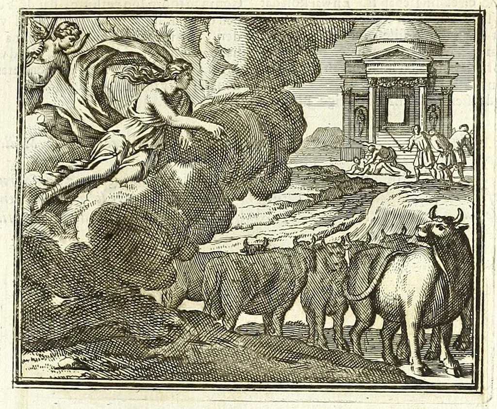 An illustration from Alle de werken van Publ. Ovidius Naso, 1700, leaf 297