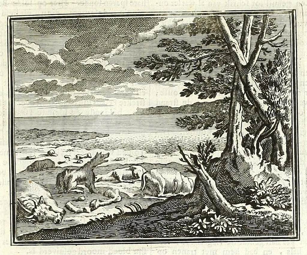 An illustration from Alle de werken van Publ. Ovidius Naso, 1700, leaf 327