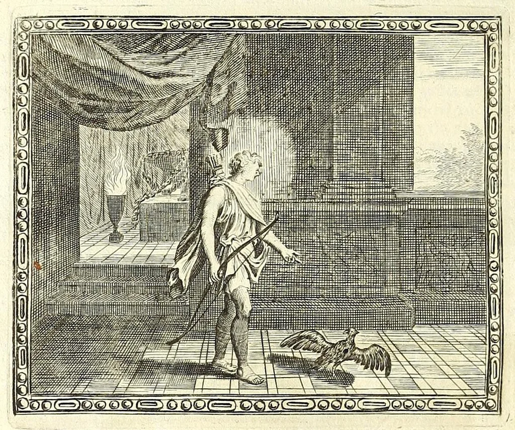 An illustration from Alle de werken van Publ. Ovidius Naso, 1700, leaf 72