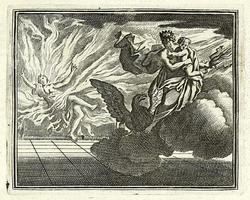 An illustration from Alle de werken van Publ. Ovidius Naso, 1700, leaf 91