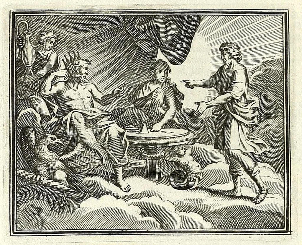 An illustration from Alle de werken van Publ. Ovidius Naso, 1700, leaf 94