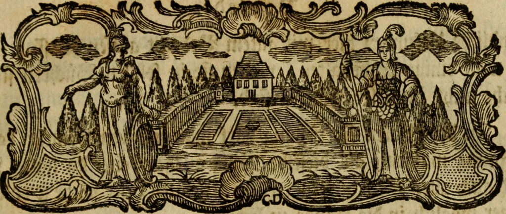 An illustration from Allgemeine Geschichte Würtenbergs und dessen angränzender Gebiethe und Gegenden, nach den merkwürdigsten Veränderungen in Staats-Kirchen und Burgerlichen Wesen : Alles mit nöthigen Documenten bewiesen und mit vielen Kupfern gezieret, 1764, leaf 6