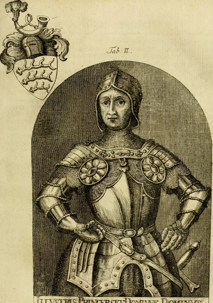 An illustration from Allgemeine Geschichte Würtenbergs und dessen angränzender Gebiethe und Gegenden, nach den merkwürdigsten Veränderungen in Staats-Kirchen und Burgerlichen Wesen : Alles mit nöthigen Documenten bewiesen und mit vielen Kupfern gezieret, 1764, leaf 66