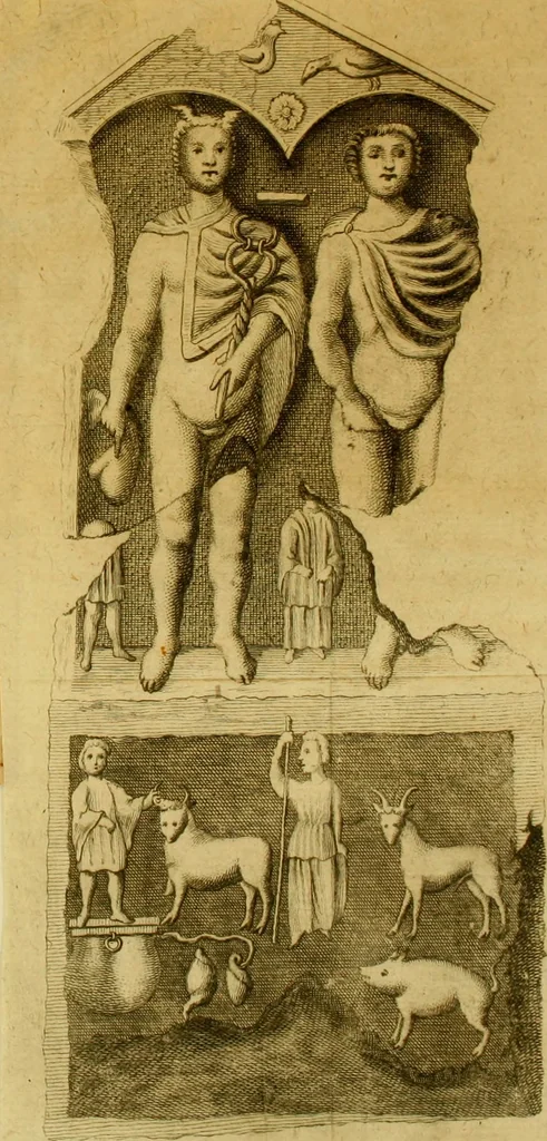An illustration from Allgemeine Geschichte Würtenbergs und dessen angränzender Gebiethe und Gegenden, nach den merkwürdigsten Veränderungen in Staats-Kirchen und Burgerlichen Wesen : Alles mit nöthigen Documenten bewiesen und mit vielen Kupfern gezieret, 1764, leaf 228