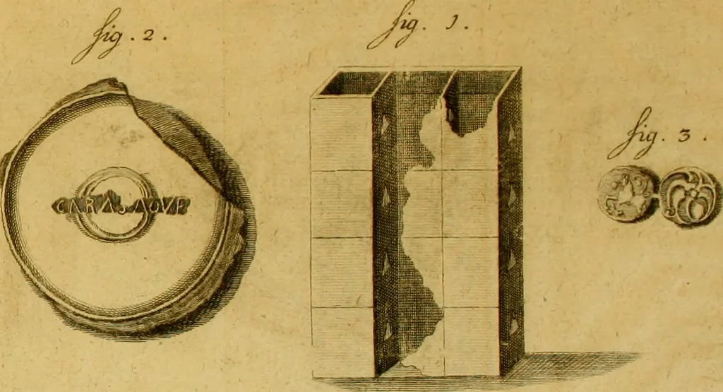 An illustration from Allgemeine Geschichte Würtenbergs und dessen angränzender Gebiethe und Gegenden, nach den merkwürdigsten Veränderungen in Staats-Kirchen und Burgerlichen Wesen : Alles mit nöthigen Documenten bewiesen und mit vielen Kupfern gezieret, 1764, leaf 268