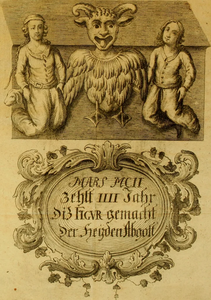 An illustration from Allgemeine Geschichte Würtenbergs und dessen angränzender Gebiethe und Gegenden, nach den merkwürdigsten Veränderungen in Staats-Kirchen und Burgerlichen Wesen : Alles mit nöthigen Documenten bewiesen und mit vielen Kupfern gezieret, 1764, leaf 406