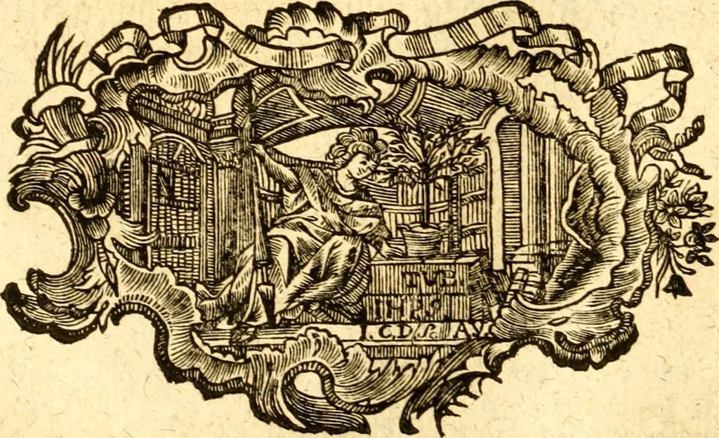 An illustration from Allgemeine Geschichte Würtenbergs und dessen angränzender Gebiethe und Gegenden, nach den merkwürdigsten Veränderungen in Staats-Kirchen und Burgerlichen Wesen : Alles mit nöthigen Documenten bewiesen und mit vielen Kupfern gezieret, 1764, leaf 741