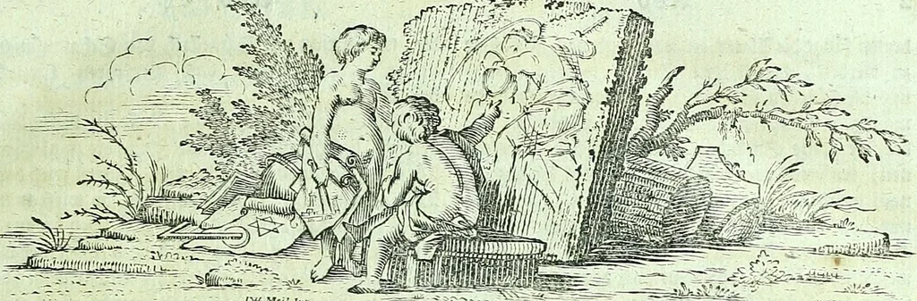 An illustration from Allgemeine Theorie der schönen Künste : in einzeln, nach alphabetischer Ordnung der Kunstwörter auf einander folgenden Artikeln abgehandelt, 1771, leaf 18