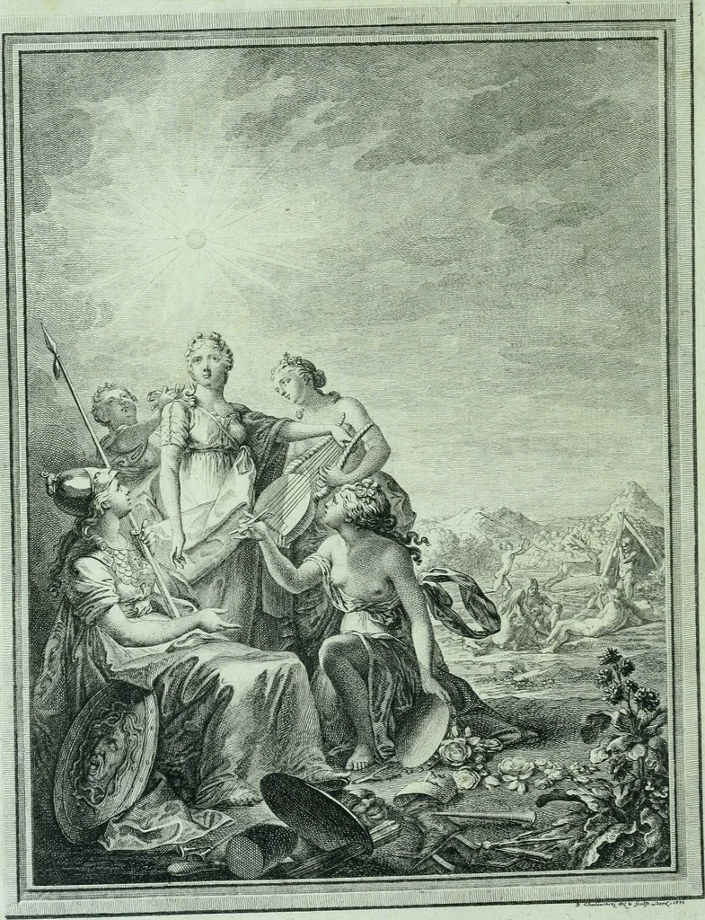 An illustration from Allgemeine Theorie der schönen Künste : in einzeln, nach alphabetischer Ordnung der Kunstwörter auf einander folgenden Artikeln abgehandelt, 1771, leaf 5