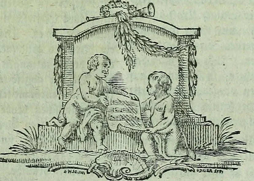 An illustration from Allgemeine Theorie der schönen Künste : in einzeln, nach alphabetischer Ordnung der Kunstwörter auf einander folgenden Artikeln abgehandelt, 1771, leaf 364