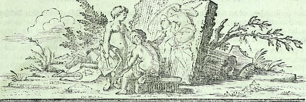 An illustration from Allgemeine Theorie der schönen Künste : in einzeln, nach alphabetischer Ordnung der Kunstwörter auf einander folgenden Artikeln abgehandelt, 1771, leaf 8