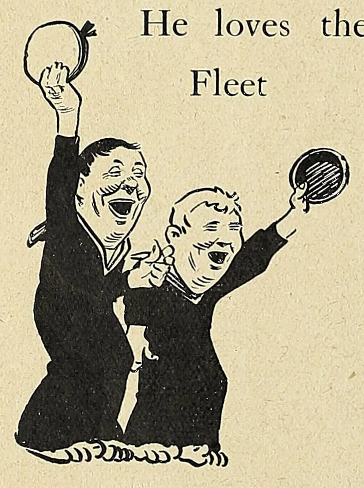 An illustration from All the rumours, 1916, leaf 18