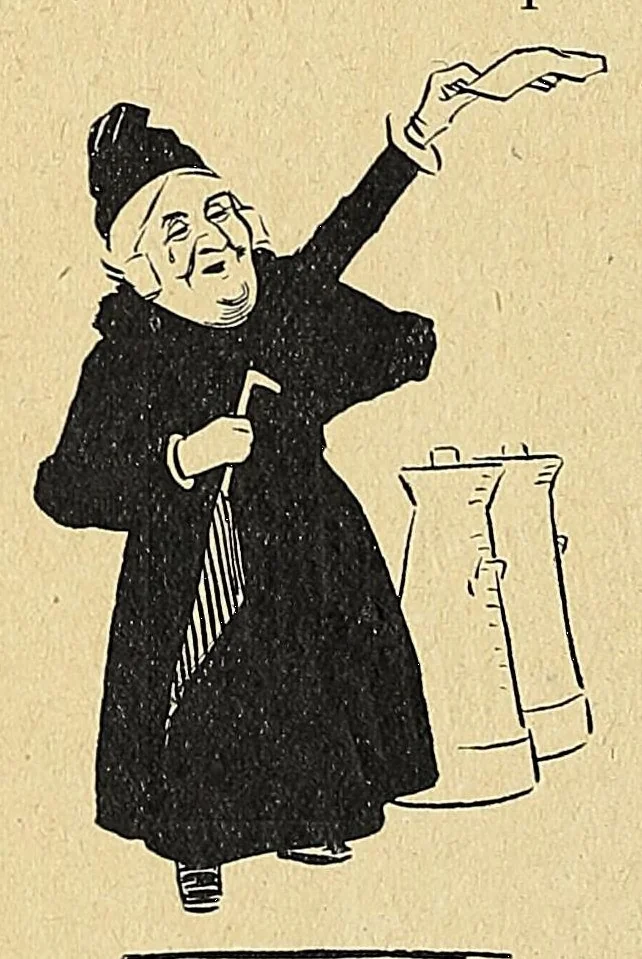 An illustration from All the rumours, 1916, leaf 32