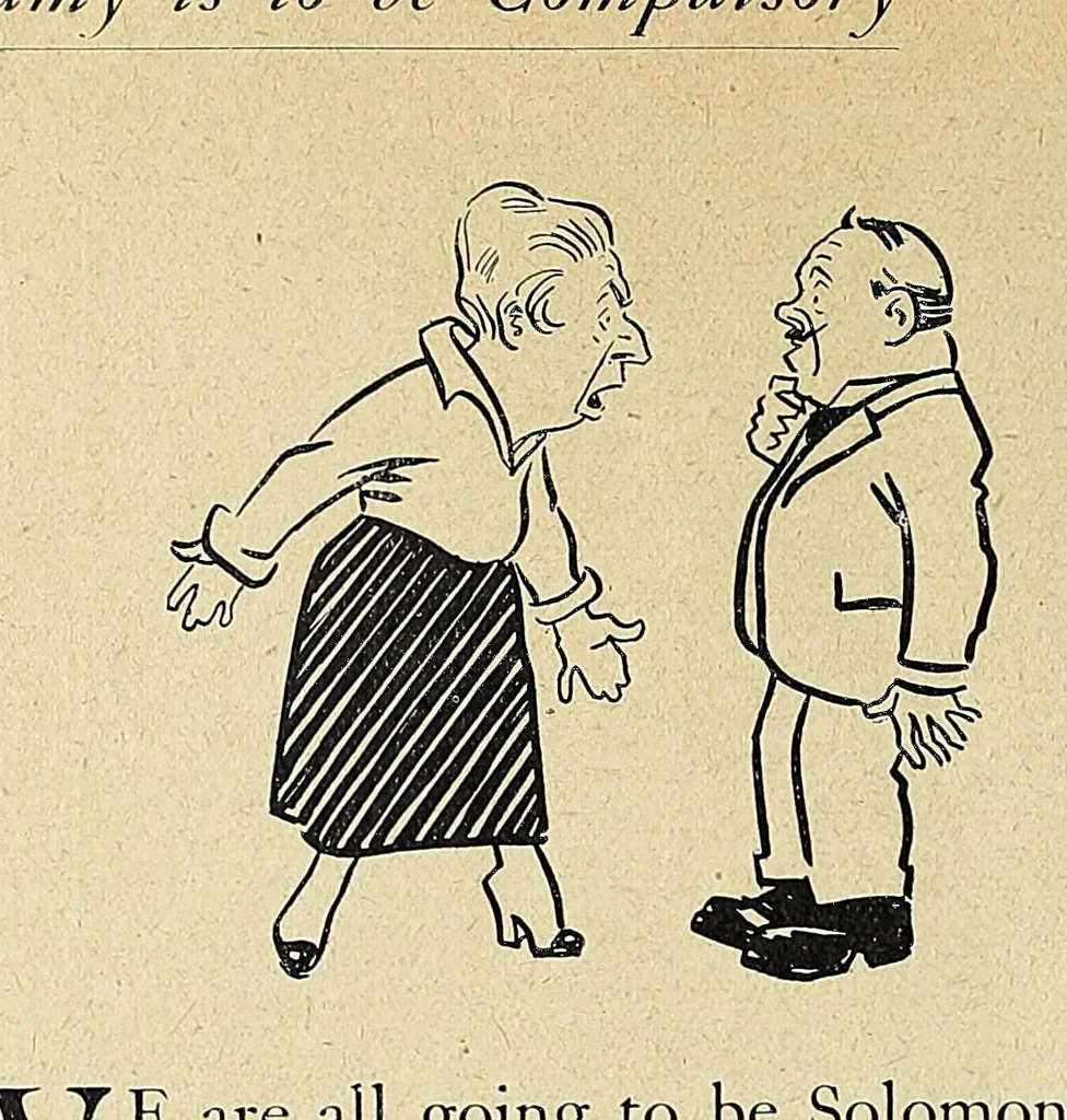 An illustration from All the rumours, 1916, leaf 42