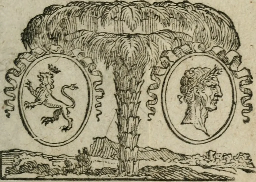 An illustration from Almahide, ou, L'esclave reine : dédiée à Mademoiselle, 1663, leaf 8