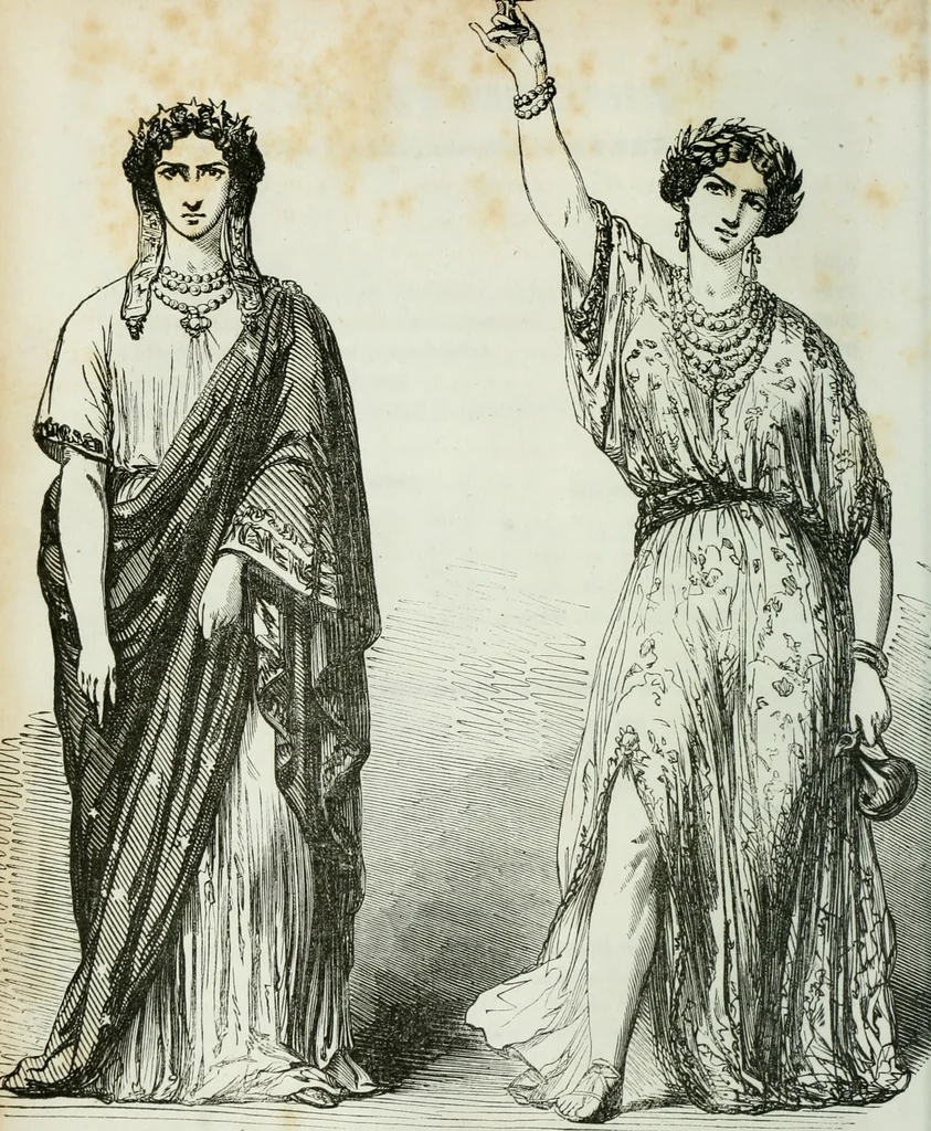 An illustration from Almanach de la littérature du théatre et des beaux-arts, 1853, leaf 13