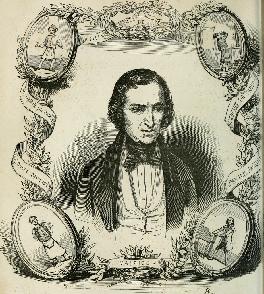 An illustration from Almanach de la littérature du théatre et des beaux-arts, 1853, leaf 135