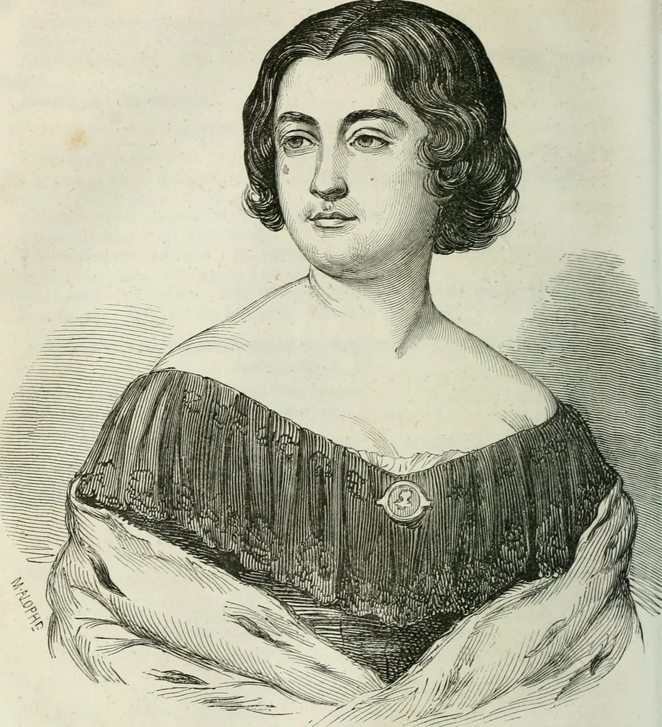 An illustration from Almanach de la littérature du théatre et des beaux-arts, 1853, leaf 205