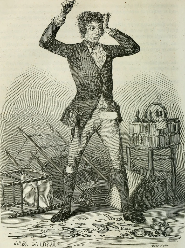 An illustration from Almanach de la littérature du théatre et des beaux-arts, 1853, leaf 229