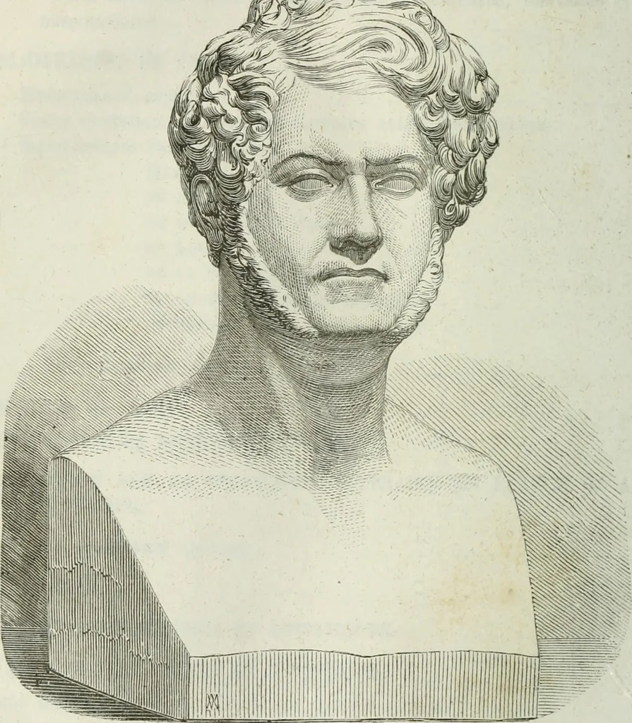 An illustration from Almanach de la littérature du théatre et des beaux-arts, 1853, leaf 247