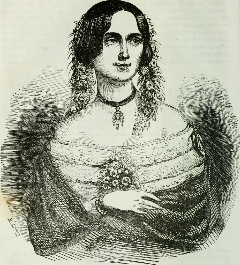 An illustration from Almanach de la littérature du théatre et des beaux-arts, 1853, leaf 67