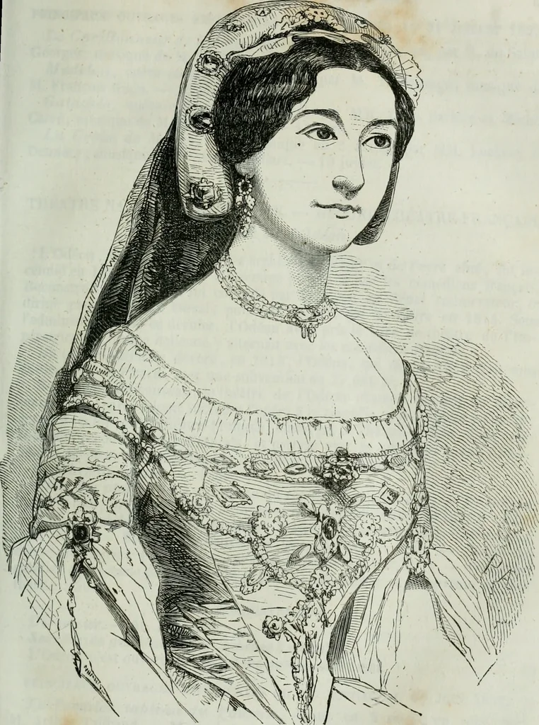 An illustration from Almanach de la littérature du théatre et des beaux-arts, 1853, leaf 70