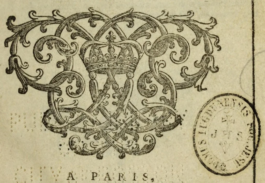 An illustration from Almanach royal, 1700, leaf 7