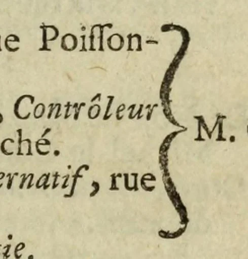 An illustration from Almanach royal, 1700, leaf 355