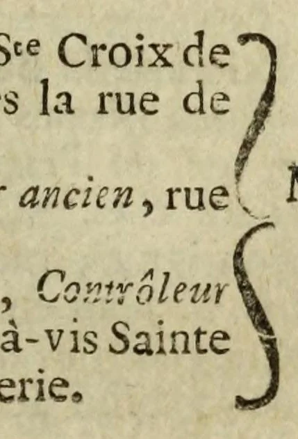 An illustration from Almanach royal, 1700, leaf 355