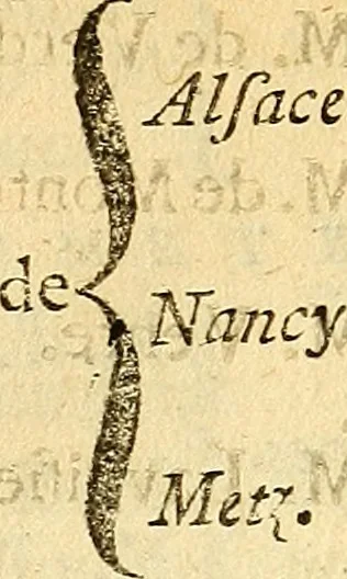 An illustration from Almanach royal .., 1700, leaf 587