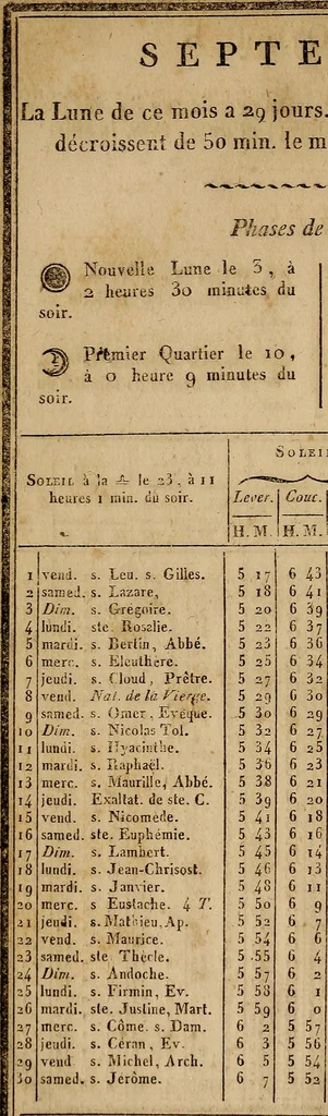 An illustration from Almanach royal .., 1700, leaf 17