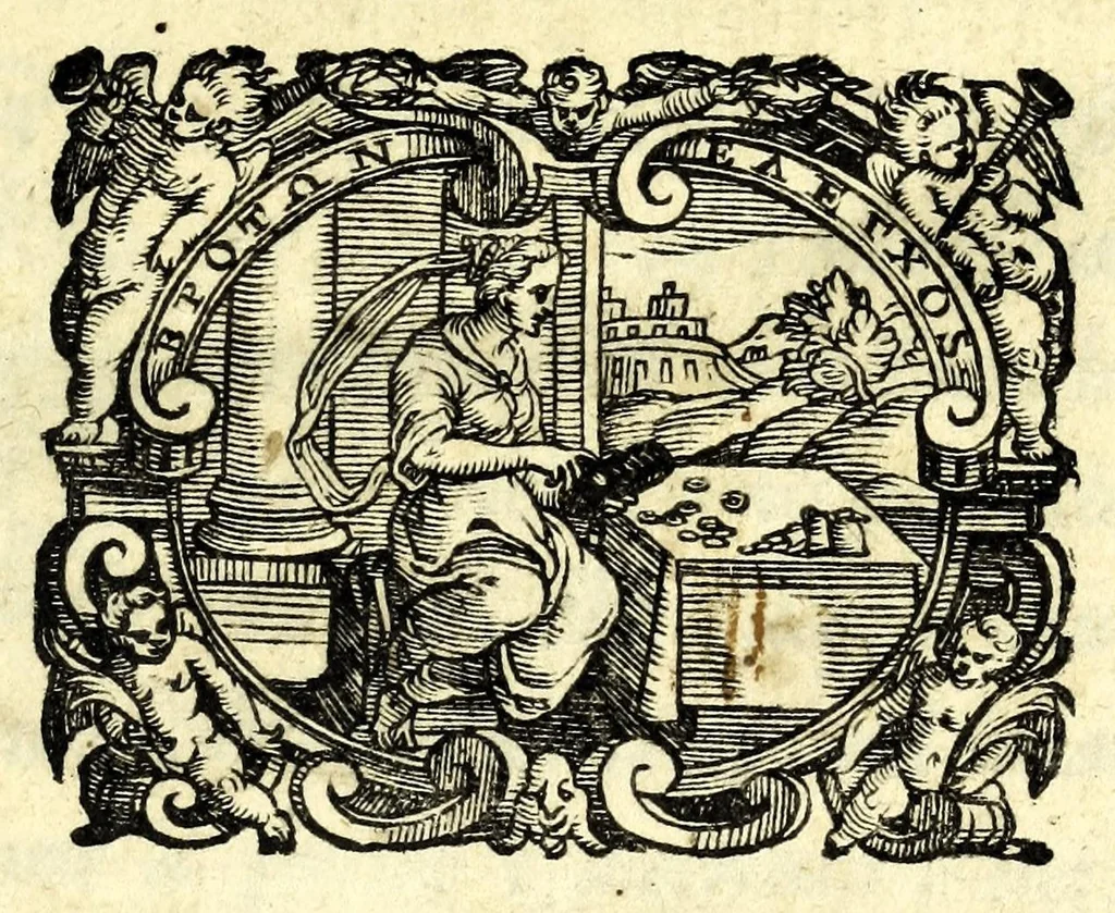 An illustration from Almida : tragedia, 1605, leaf 5