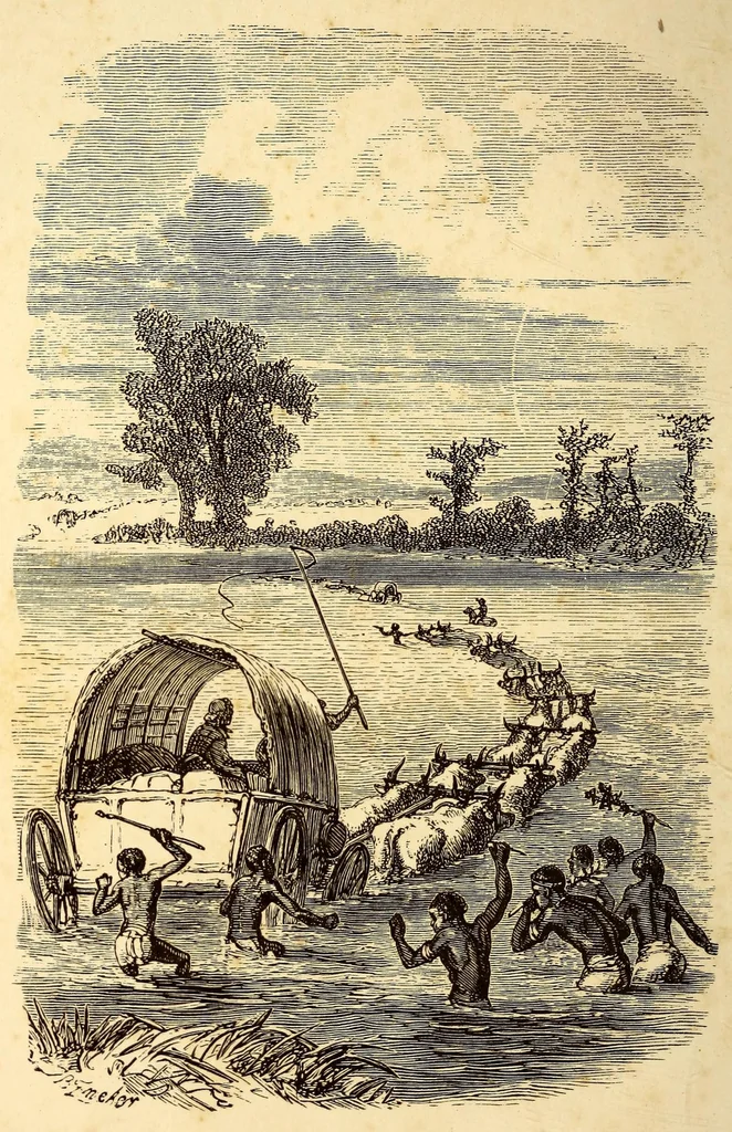 An illustration from Alone among the Zulus : the narrative of a journey through the Zulu country, South Africa, 1910, leaf 6