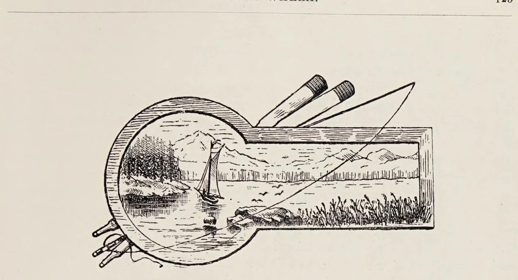 An illustration from Along the Columbia River, 1890, leaf 125