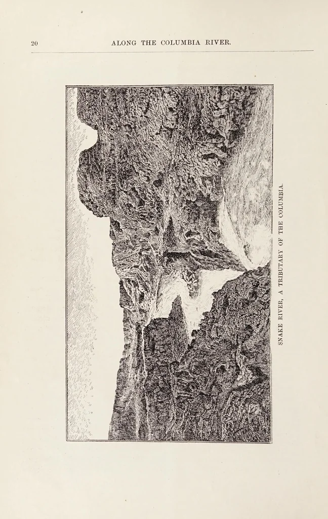 An illustration from Along the Columbia River, 1890, leaf 20
